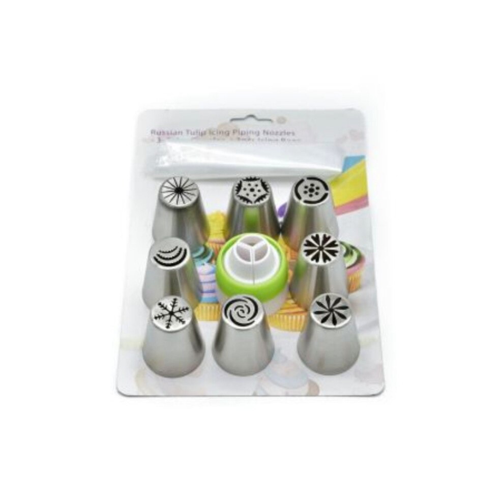 Set ornare prajituri ,9 piese ,forma flori