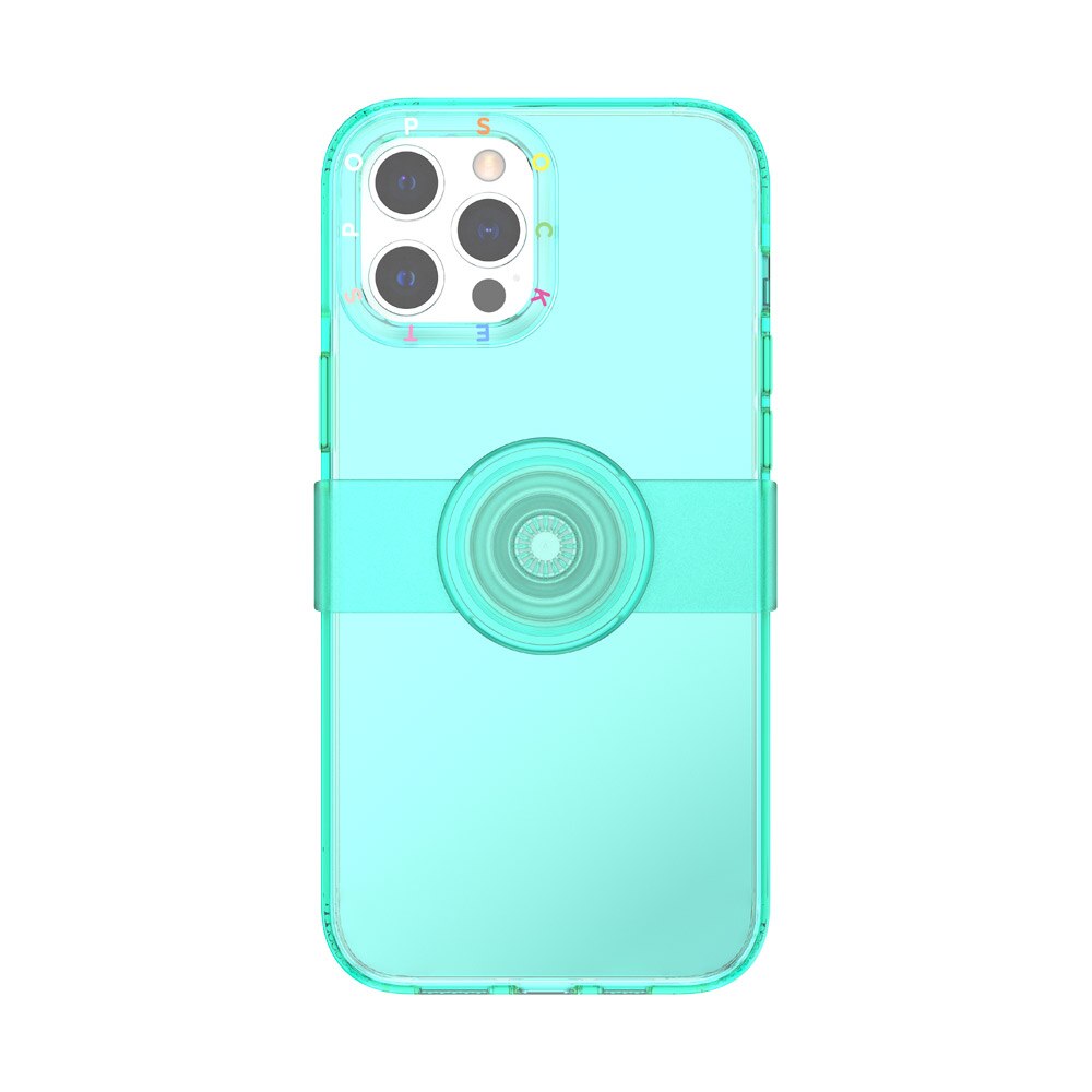 Carcasa Popsockets, Popcase Spearmint, rezistenta la socuri, compatibil cu Iphone 12 Pro Max