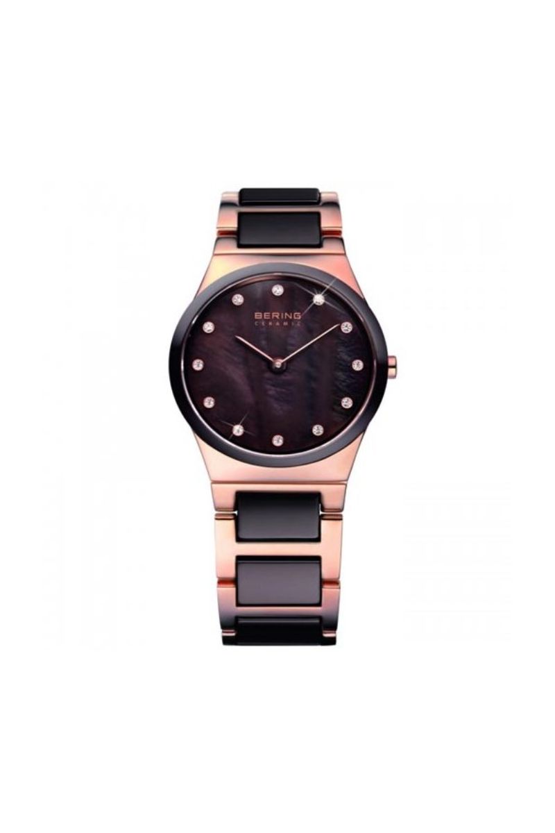 Ceas dama Bering, 32230-765, Maro/Auriu