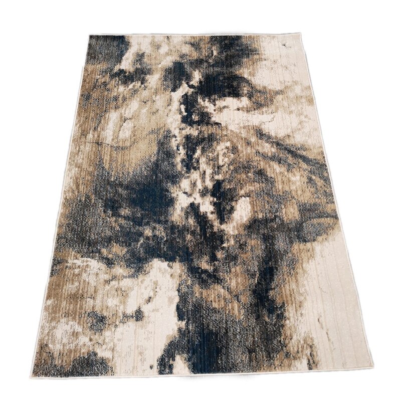 Covor RAKKAS 160 x 230 Crem/Albastru Inchis 0068A