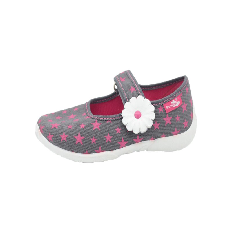 Pantofi din panza pentru fete Renbut 33-415-686, Gri 32 EU