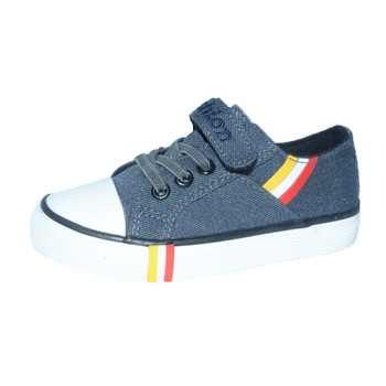 Tenisi din panza pentru baieti Tom miki C-T55-77-E-27, Gri 18634 Tenisi din panza pentru baieti Tom miki C-T55-77-E-27, Gri 18634