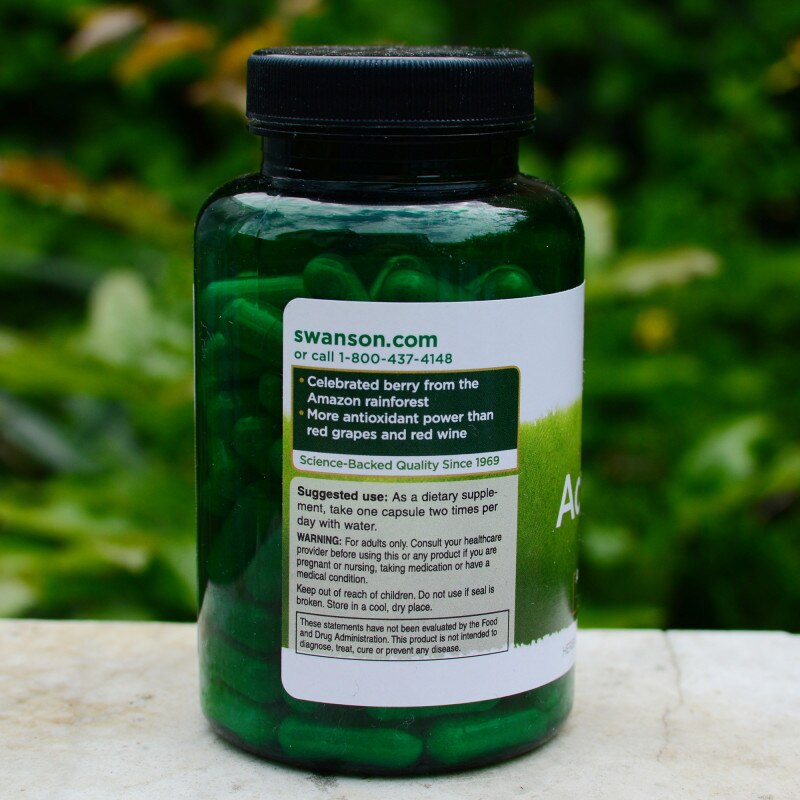 Picture of Acai Berry (Antioxidant), 500 mg, Swanson, 120 capsule SW1082 - eMAG.ro