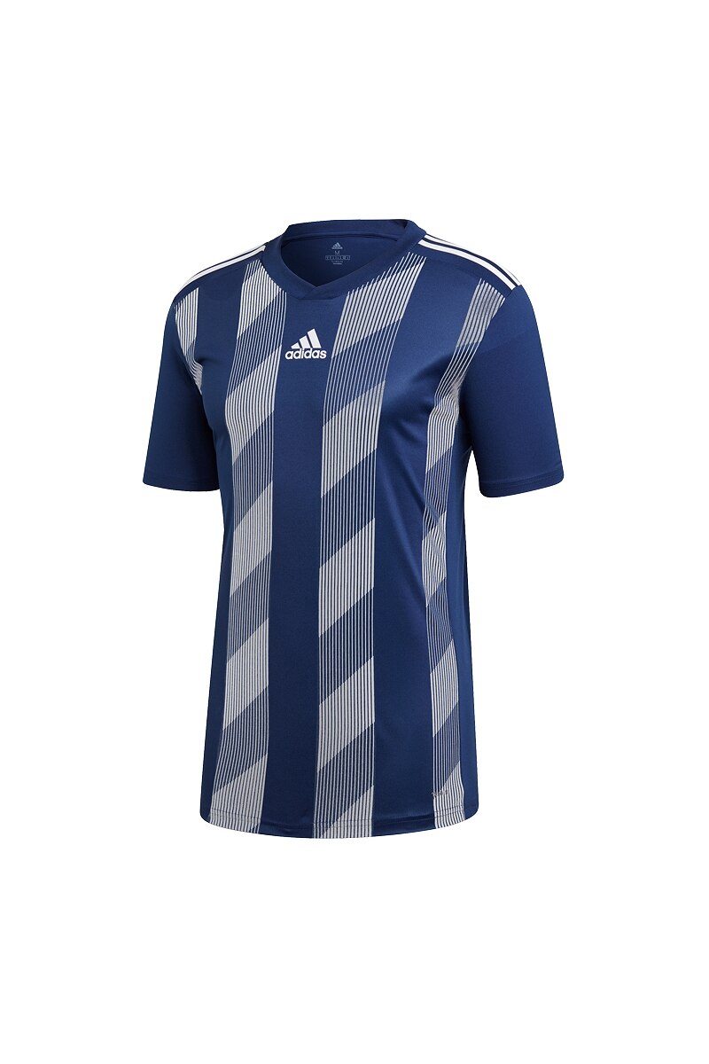 Tricou Adidas Striped 19, Poliester, Bleumarin, S