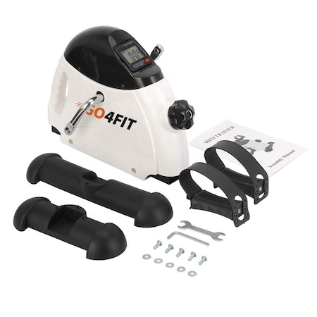 Mini bicicleta fitness de recuperare, GO4FIT, pentru maini si picioare, reglabila, ideala pentru exercitii de intretinere
