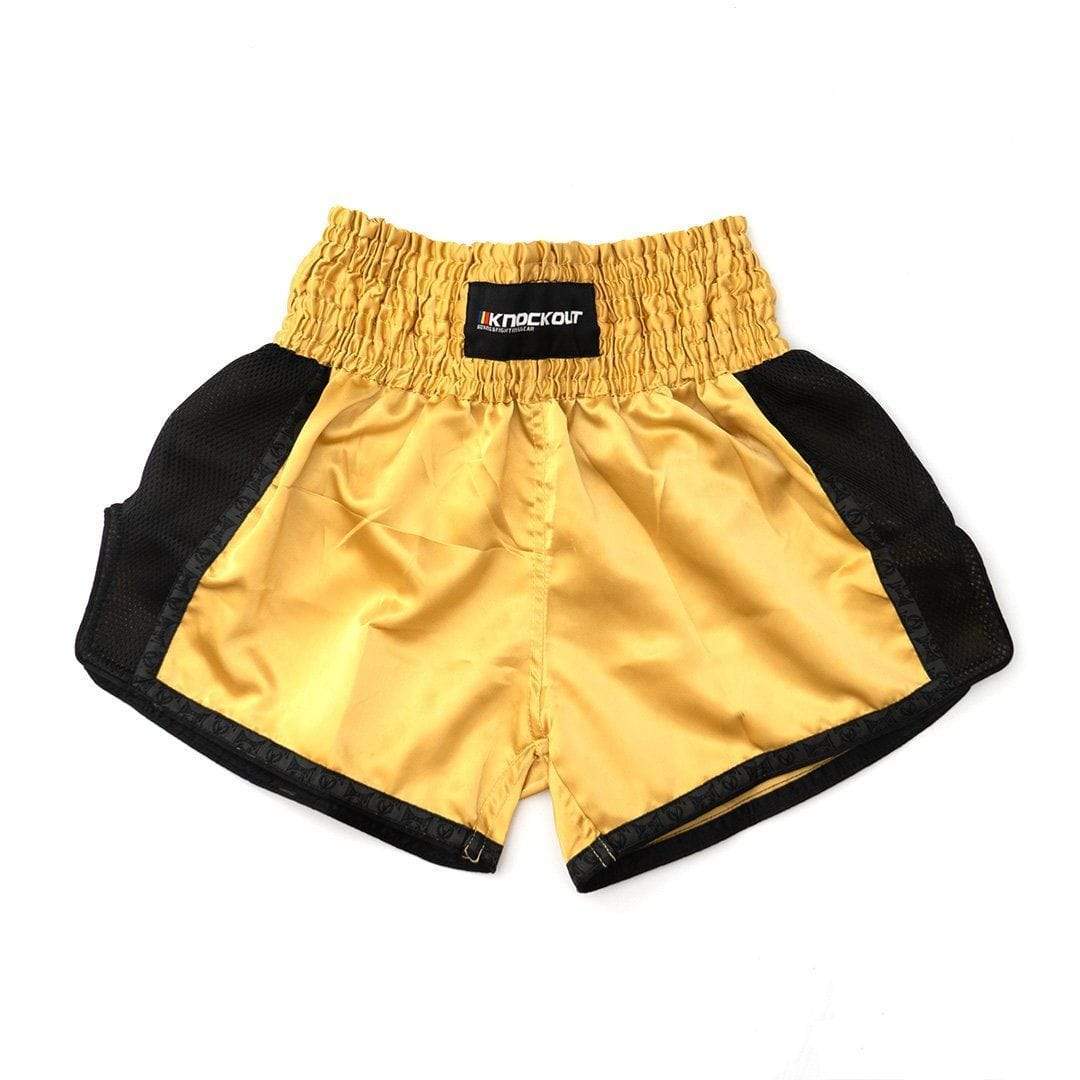 Sort Muay Thai Knockout, Negru/Auriu