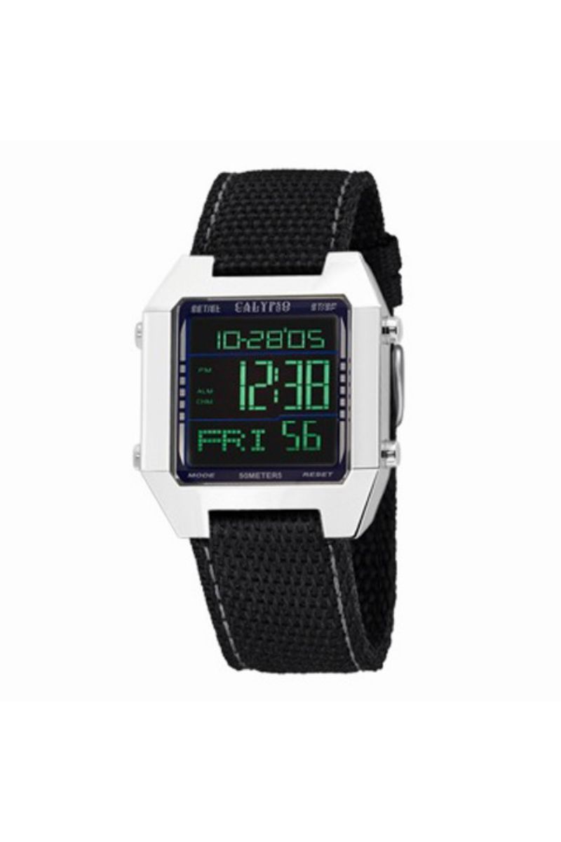 Ceas barbatesc Calypso, K5334 / G, Negru/Argintiu