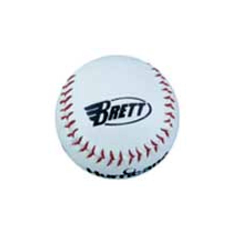 Minge de baseball, Brett Bros, tare, diametru 22,5 cm, alba