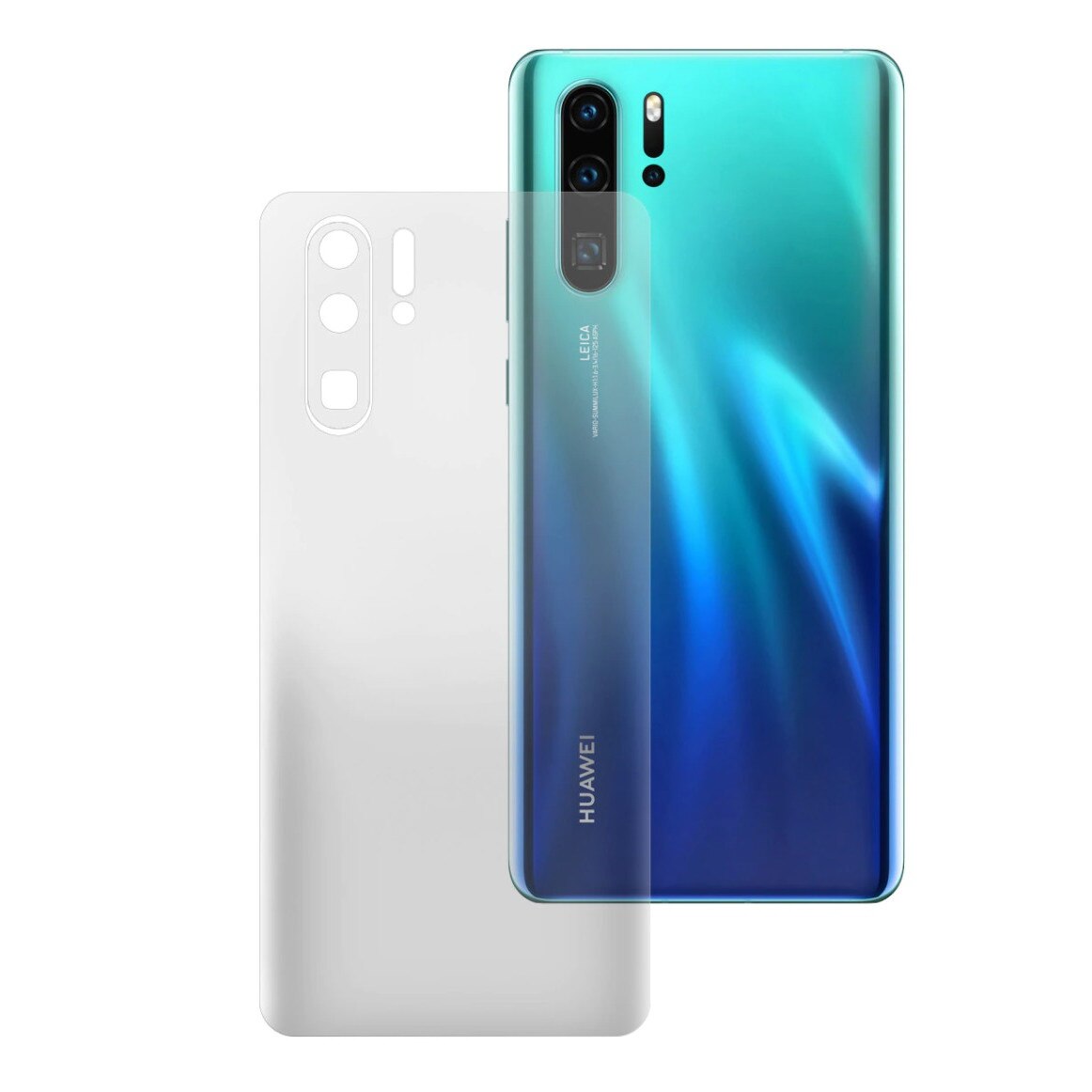 Folie protectie spate compatibila cu Huawei P30 Pro, flexibila, Transparenta, CRB-BBL2915