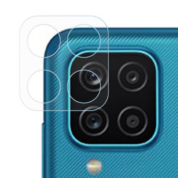 Folie de protectie Camera pentru Samsung Galaxy A12 din Sticla Securizata FullHD, Ultra Technology, Transparent