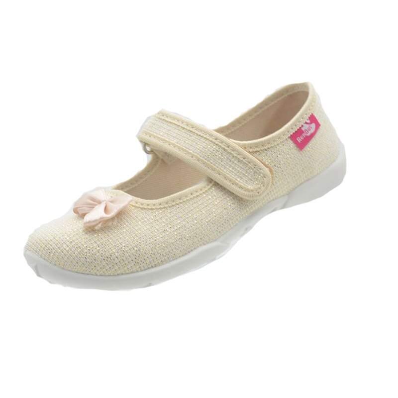 Pantofi profilactici din panza pentru fete Renbut 33-415-99, Auriu 32637