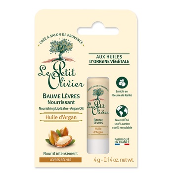 Balsam de buze Le petit olivier hidratant si reparator cu ulei de argan, 4 gr Balsam de buze Le petit olivier hidratant si reparator cu ulei de argan, 4 gr