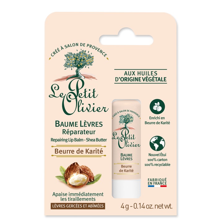 Balsam buze cu unt de shea pentru hidratare intensa, 4 gr