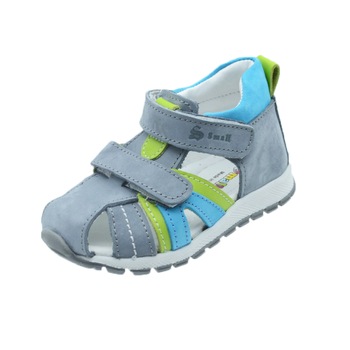 Sandale ortopedice pentru baieti Small Foot SSMFF14-19, Gri 19 EU Sandale ortopedice pentru baieti Small Foot SSMFF14-19, Gri 19 EU