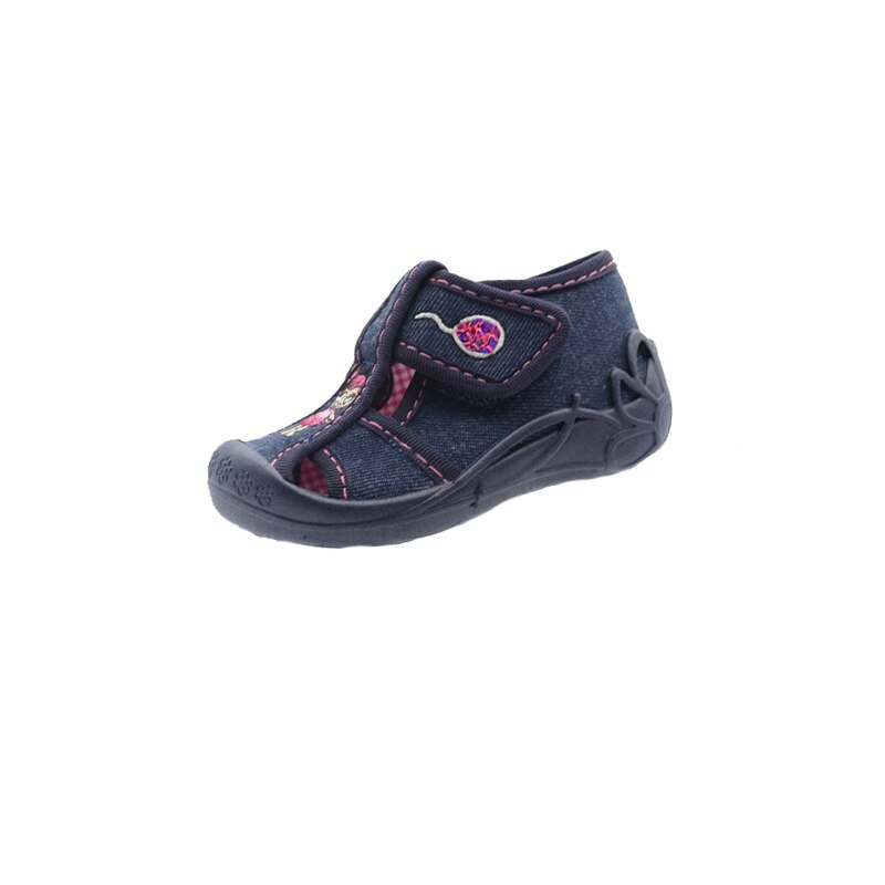Sandale profilactice din panza pentru fete 3F 3FN4-24, Bleumarin 32729