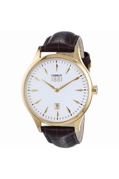 Ceas barbatesc Cerruti, CRA082SG01DB, Auriu/Maro Ceas barbatesc Cerruti, CRA082SG01DB, Auriu/Maro