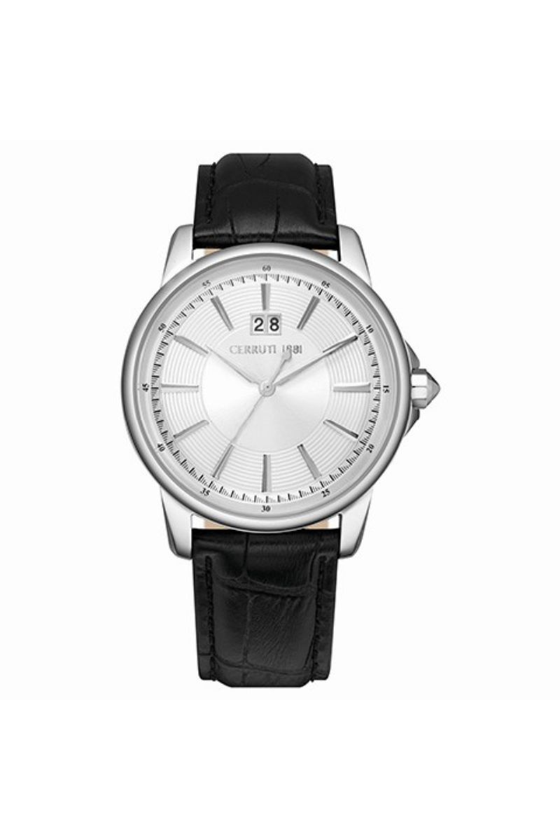 Ceas barbatesc Cerruti, CRA072SN04BK, Negru/Argintiu