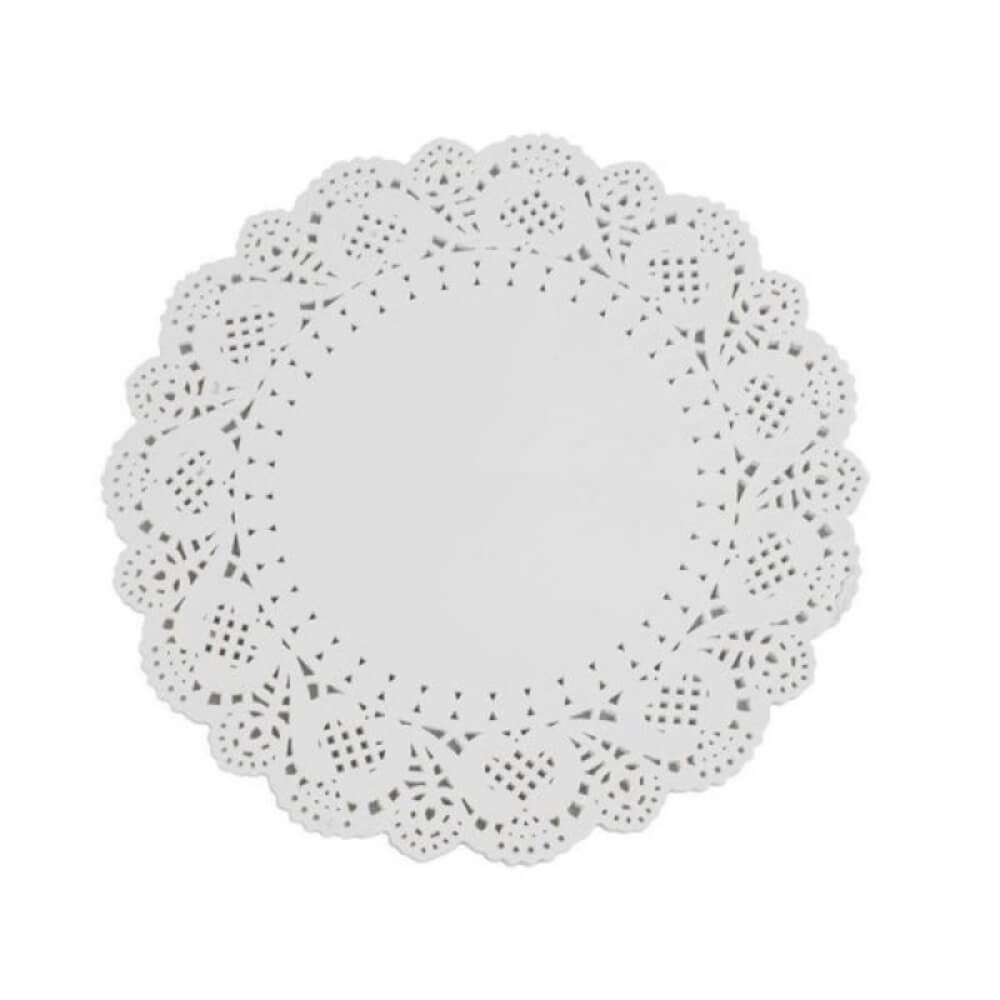 Set 100 Hartii Dantelate pentru Tort Misavan, Diametru 10 cm