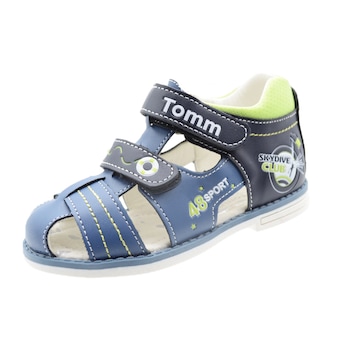 Sandale ortopedice pentru baieti Tom Miki C-T19-55-G-23, Albastru 31476 Sandale ortopedice pentru baieti Tom Miki C-T19-55-G-23, Albastru 31476