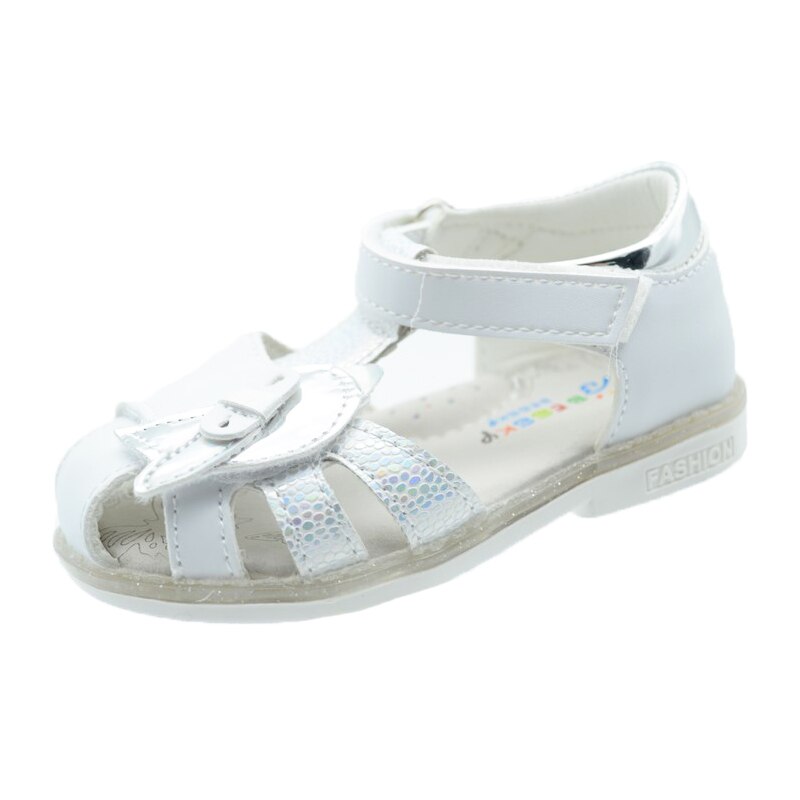 Sandale ortopedice pentru fete Bessky HL7639-2A-26, Alb 26 EU