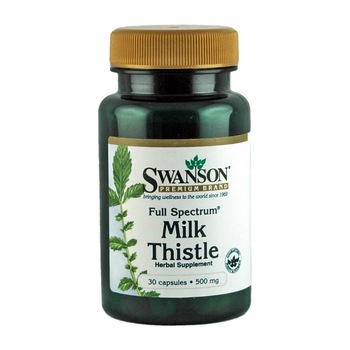 Extras din ciulin de lapte Swanson Full Spectrum 500mg, 30 capsule Extras din ciulin de lapte Swanson Full Spectrum 500mg, 30 capsule