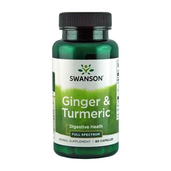 Ghimbir + Turmeric Swanson, 60 capsule Ghimbir + Turmeric Swanson, 60 capsule