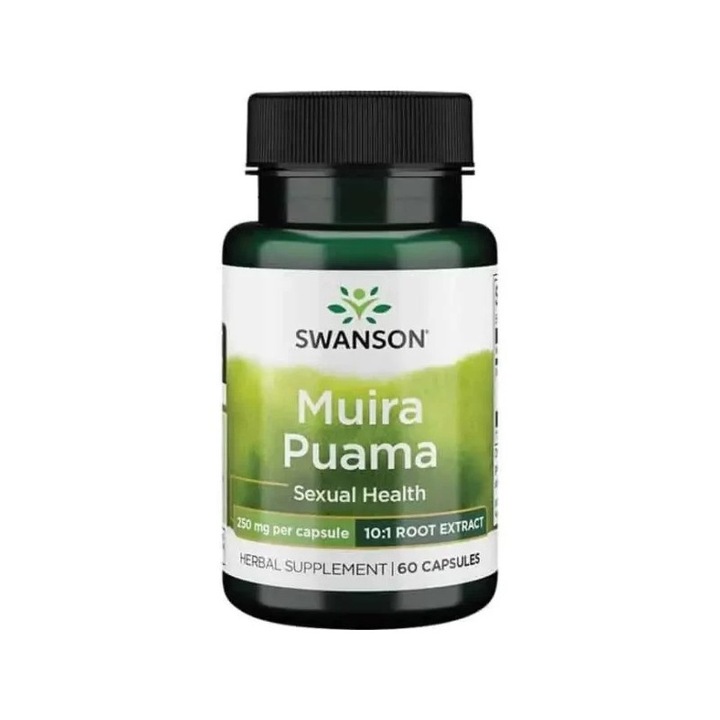 Swanson Muira Puama, 250 mg (10:1)- 60 Capsule