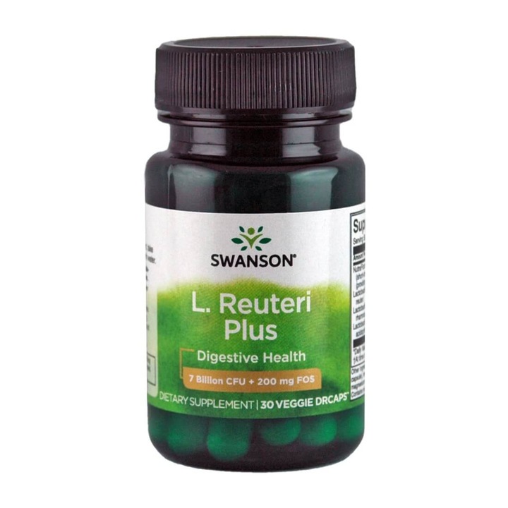 Пробиотици Swanson L. Reuteri Plus, 30 капсули