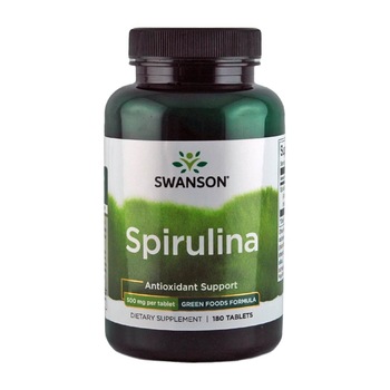 Spirulina Swanson 500mg, 180 comprimate Spirulina Swanson 500mg, 180 comprimate