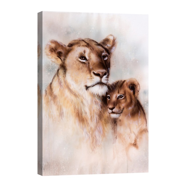 Tablou luminos in intuneric, GlowforHome, Pictura Airbrush Lei, 60 cm x 40 cm