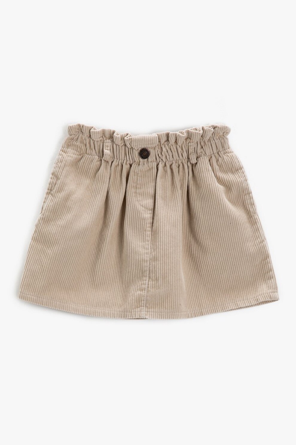 KOTON, Fusta mini din reiat, Maro camel