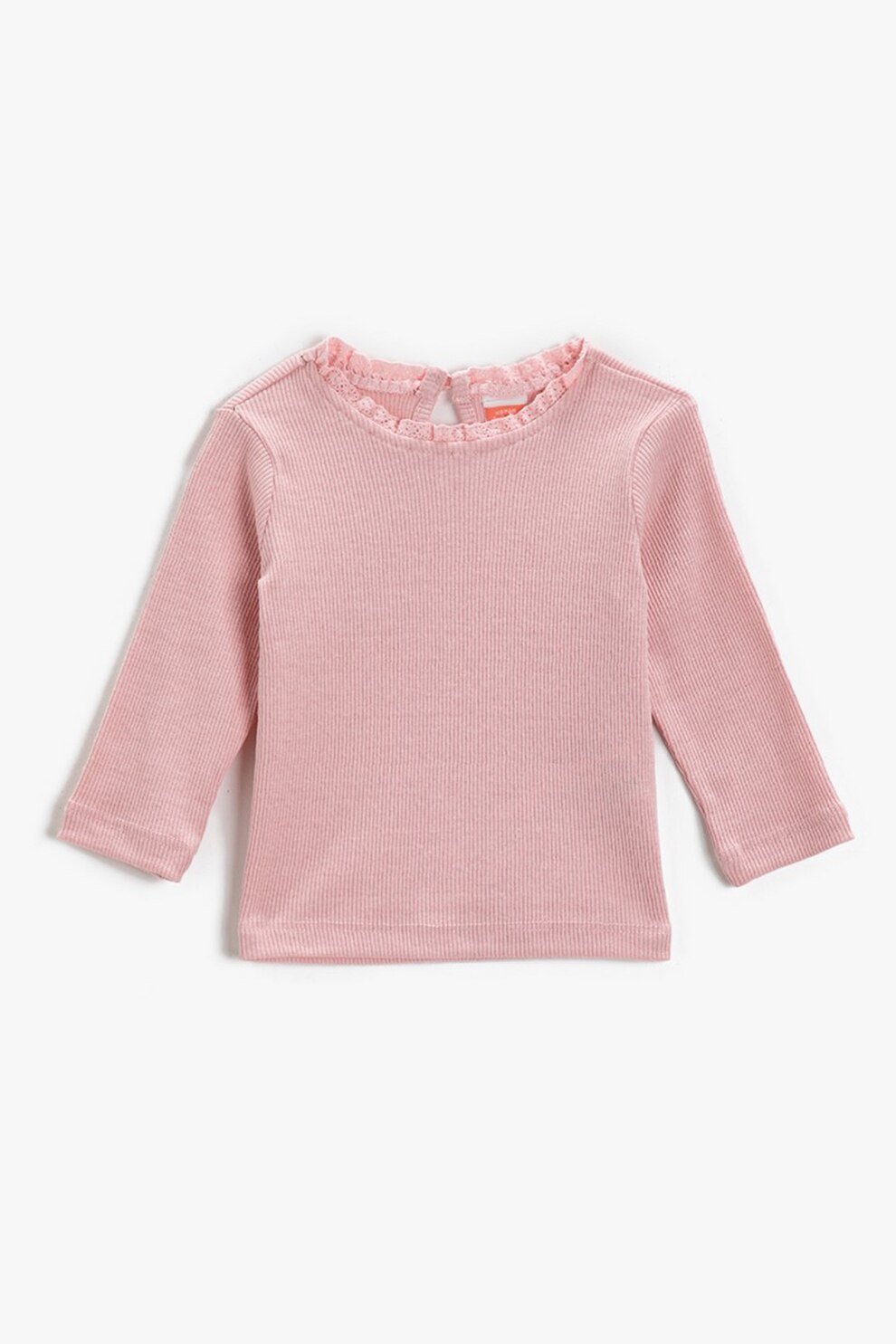 KOTON, Bluza striata cu decupaj tip lacrima, Roz