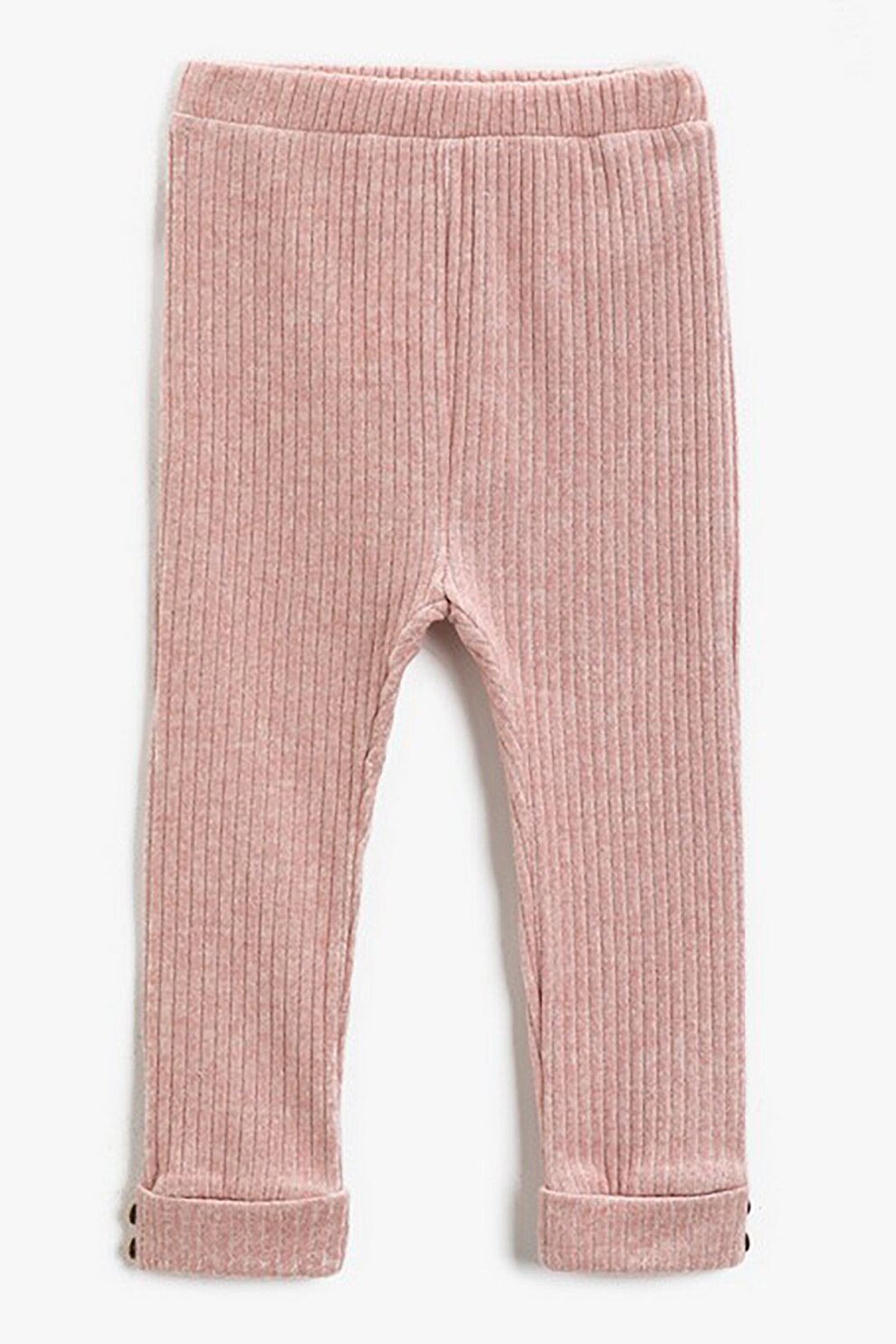 KOTON, Colanti cu talie medie si aspect striat, Roz pastel