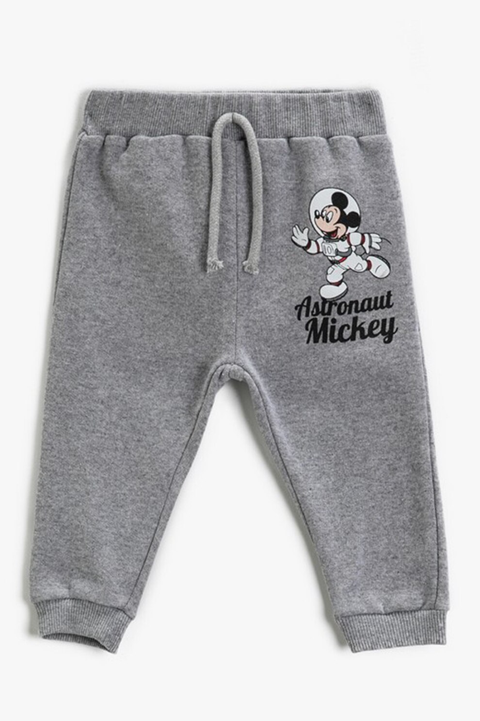 KOTON, Pantaloni cu imprimeu Mickey Mouse, Gri melange