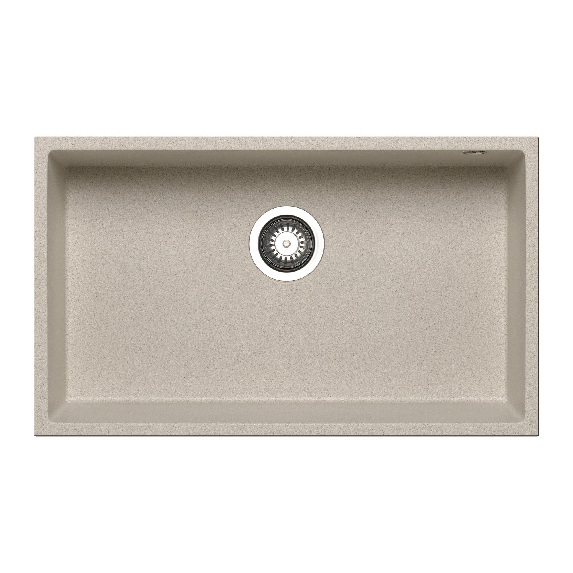 Chiuveta bucatarie Pyramis TETRAGON 700x400 1B, adancime 200mm, montare sub blat, Pyragranite bej