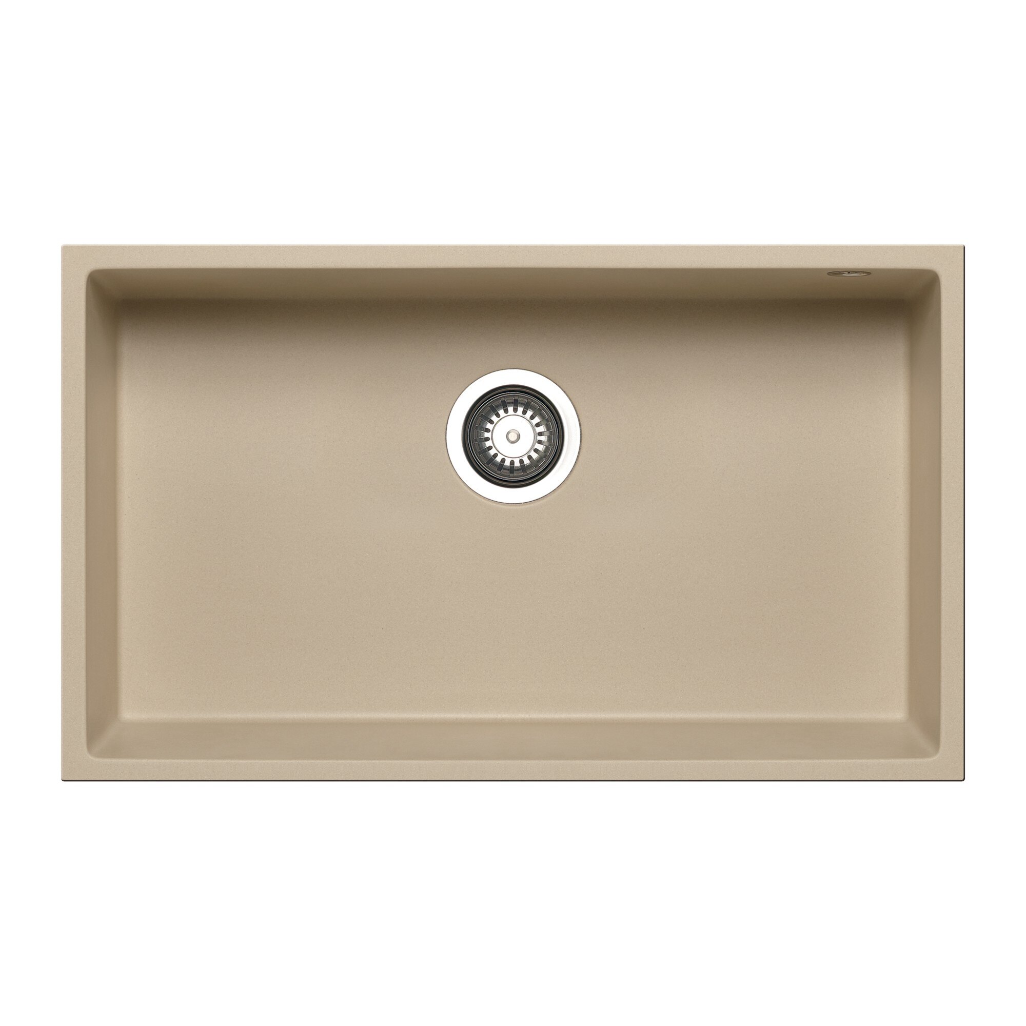 Chiuveta bucatarie Pyramis TETRAGON 700x400 1B, adancime 200mm, montare sub blat, Pyragranite mocha