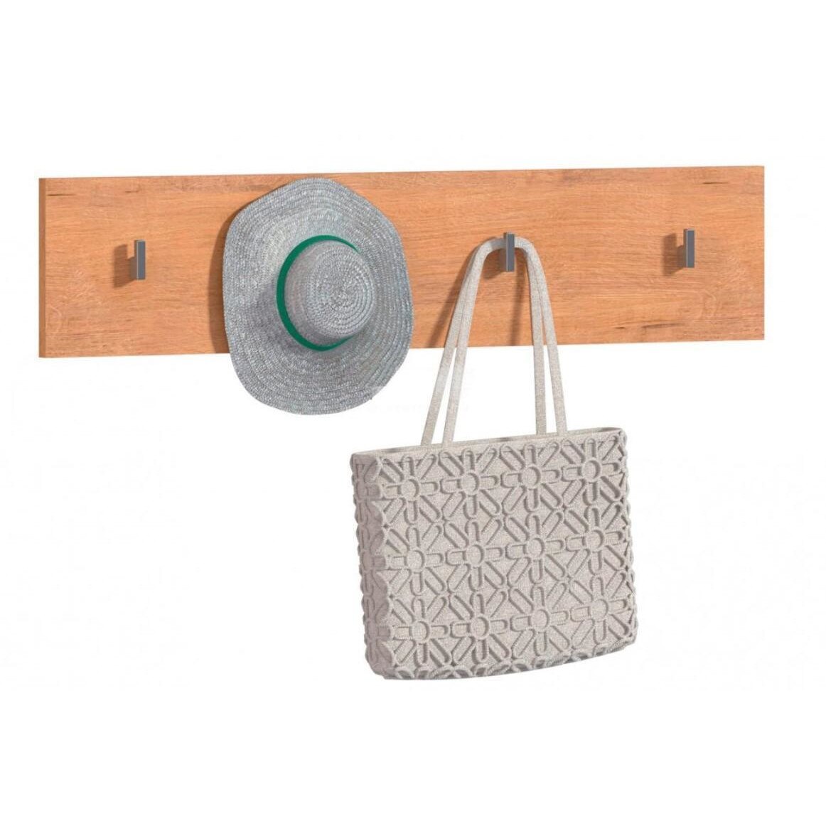 Cuier hol pentru perete Sani Melissa SB-2893,88x16x19 cm, Stejar bunnrati