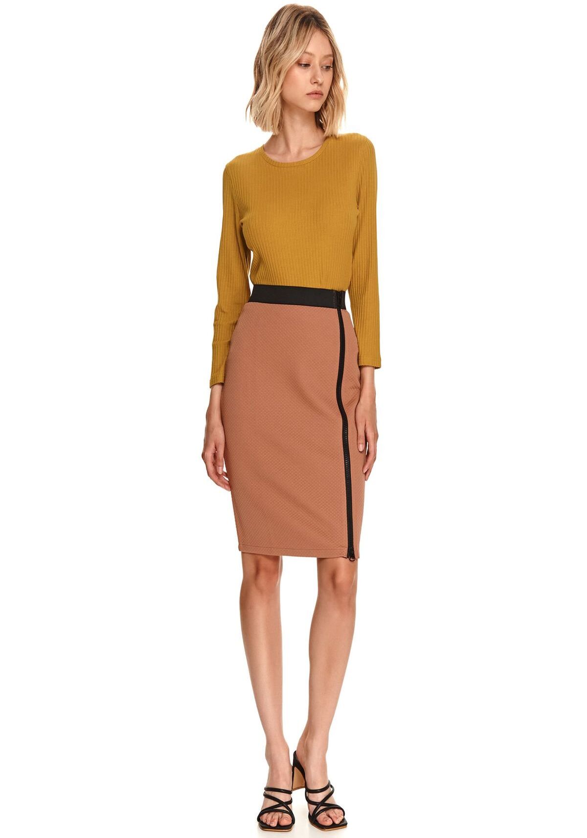 Fusta pentru femei, TOP SECRET, SSD1669, Maro