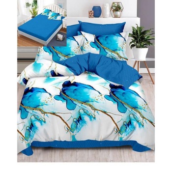 Set Lenjerie Finet, Cearceaf de Pat cu Elastic, 6 Piese, Pat 2 Persoane, Olivia, FNE-143 Set Lenjerie Finet, Cearceaf de Pat cu Elastic, 6 Piese, Pat 2 Persoane, Olivia, FNE-143