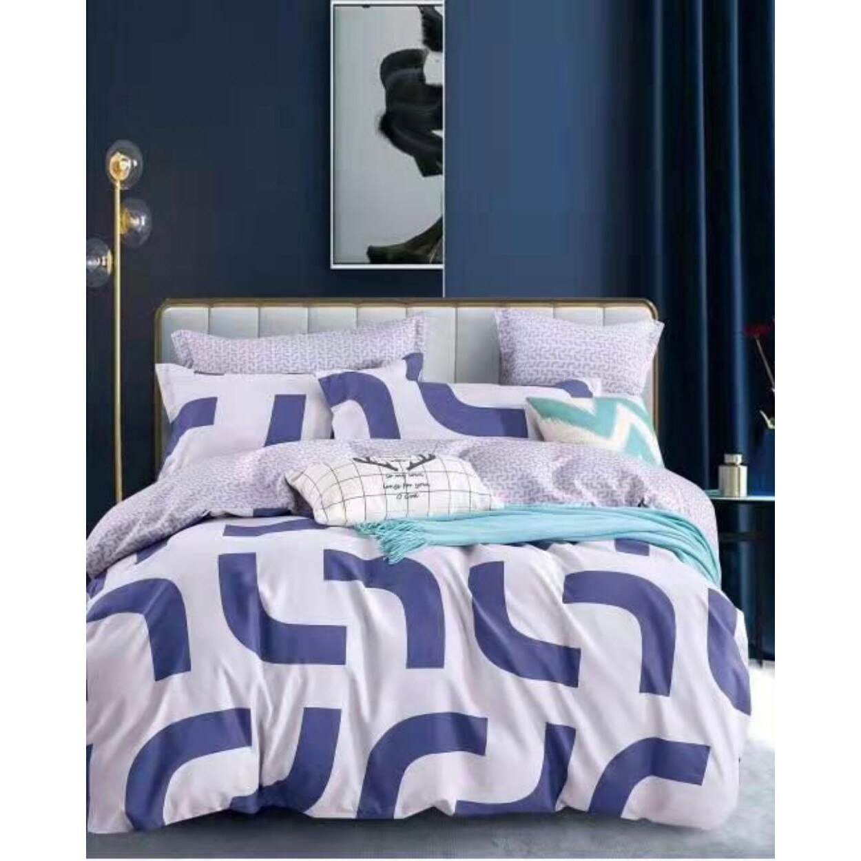 Set Lenjerie Finet Satinat, 6 Piese, Pat 2 Persoane, Lidia, FNY-247