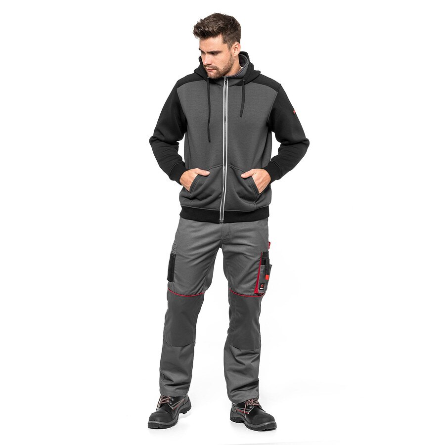 Pantaloni protectia muncii Lennox, gri-negru, marime 48