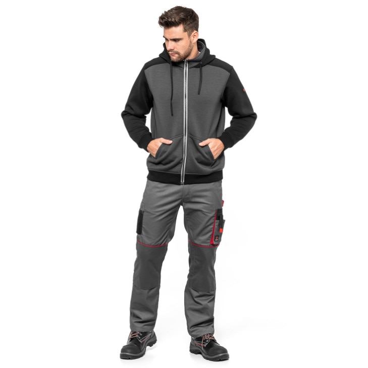 Pantaloni protectia muncii Lennox, gri-negru, marime 54