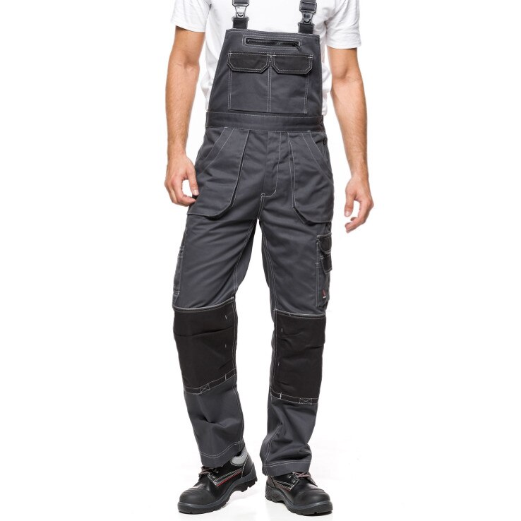 Salopeta protectia muncii Helios, gri-negru, marime 56