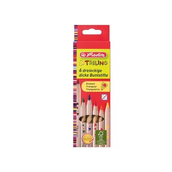 Set sase creioane colorate pentru copii, culori intense si varfuri rezistente Set sase creioane colorate pentru copii, culori intense si varfuri rezistente