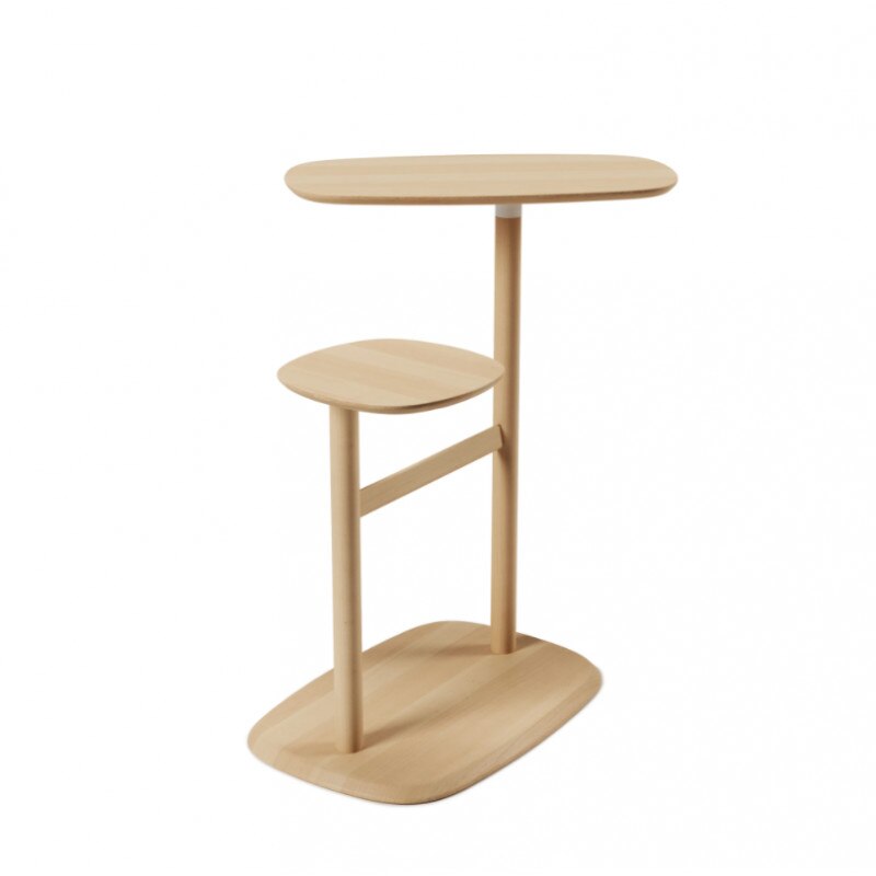 Masuta laterala lemn culoare stejar, Swivo, 69 x 44 x 10 cm