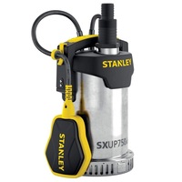 Pompa submersibila pentru apa curata Stanley SXUP750XCE, 750 W, 11000 l/h debit apa, 230 V, 0.85 bar presiune maxima, 8.5 m inaltime refulare, 10 m cablu alimentare