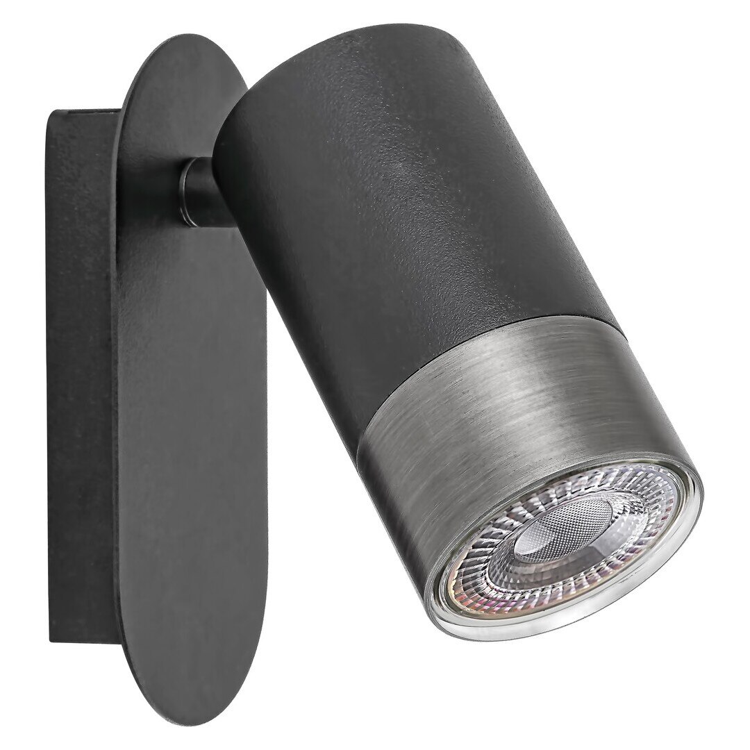 Lampa de perete Zircon 1XGU10 max 5W negru mat