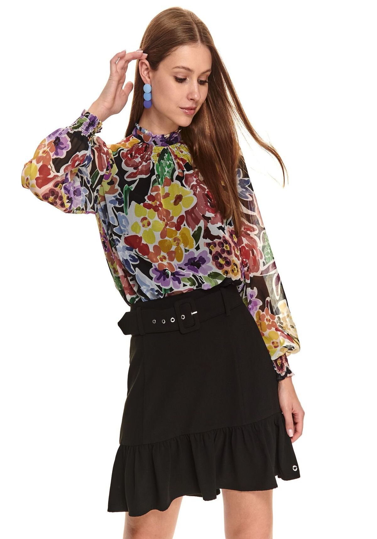 Bluza dama, TOP SECRET, SBD1360, Negru, One Size