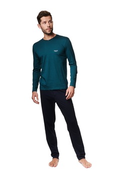 Pijamale barbati Henderson Mind verde / negru Pijamale barbati Henderson Mind verde / negru