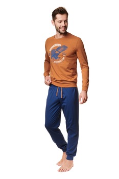 Pijamale pentru barbati Henderson Atlas bleumarin/portocaliu Pijamale pentru barbati Henderson Atlas bleumarin/portocaliu